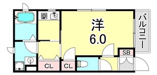 グランメール鷹取の物件間取画像